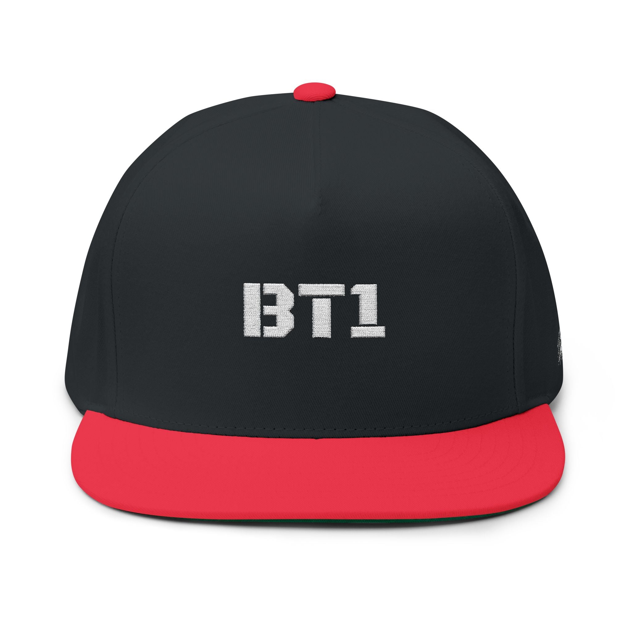 BT1 -Embroidered Flat Bill Cap