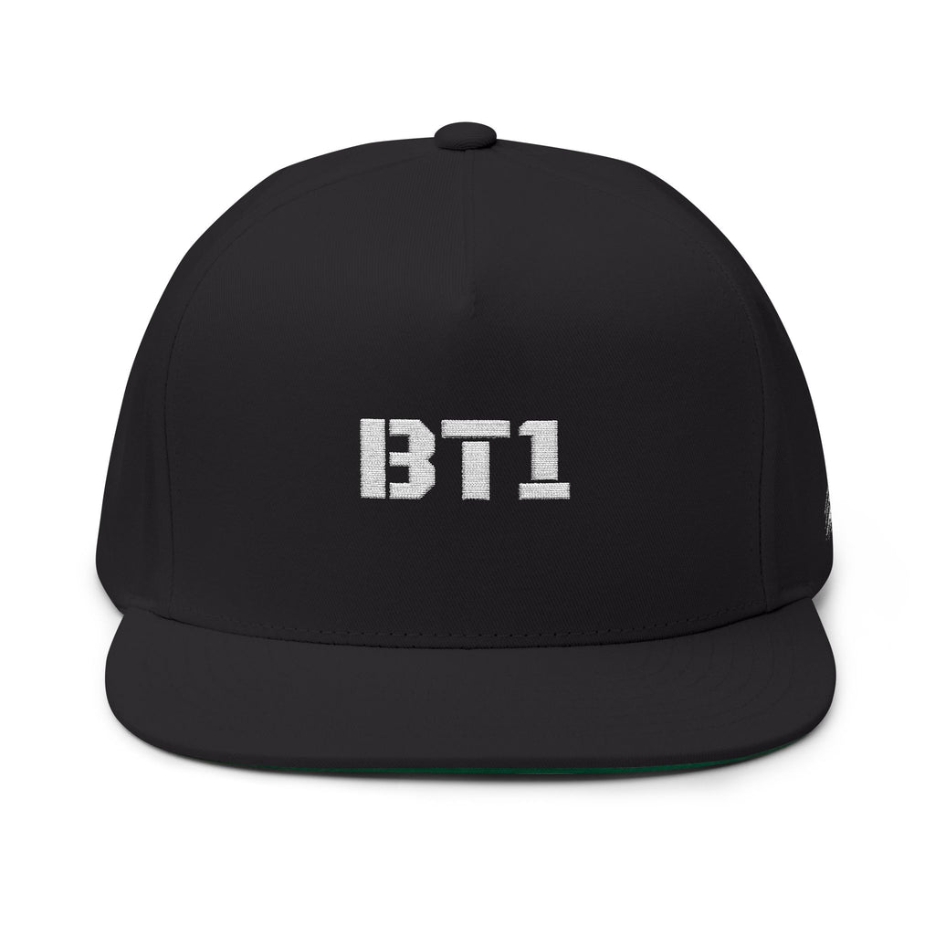 BT1 -Embroidered Flat Bill Cap