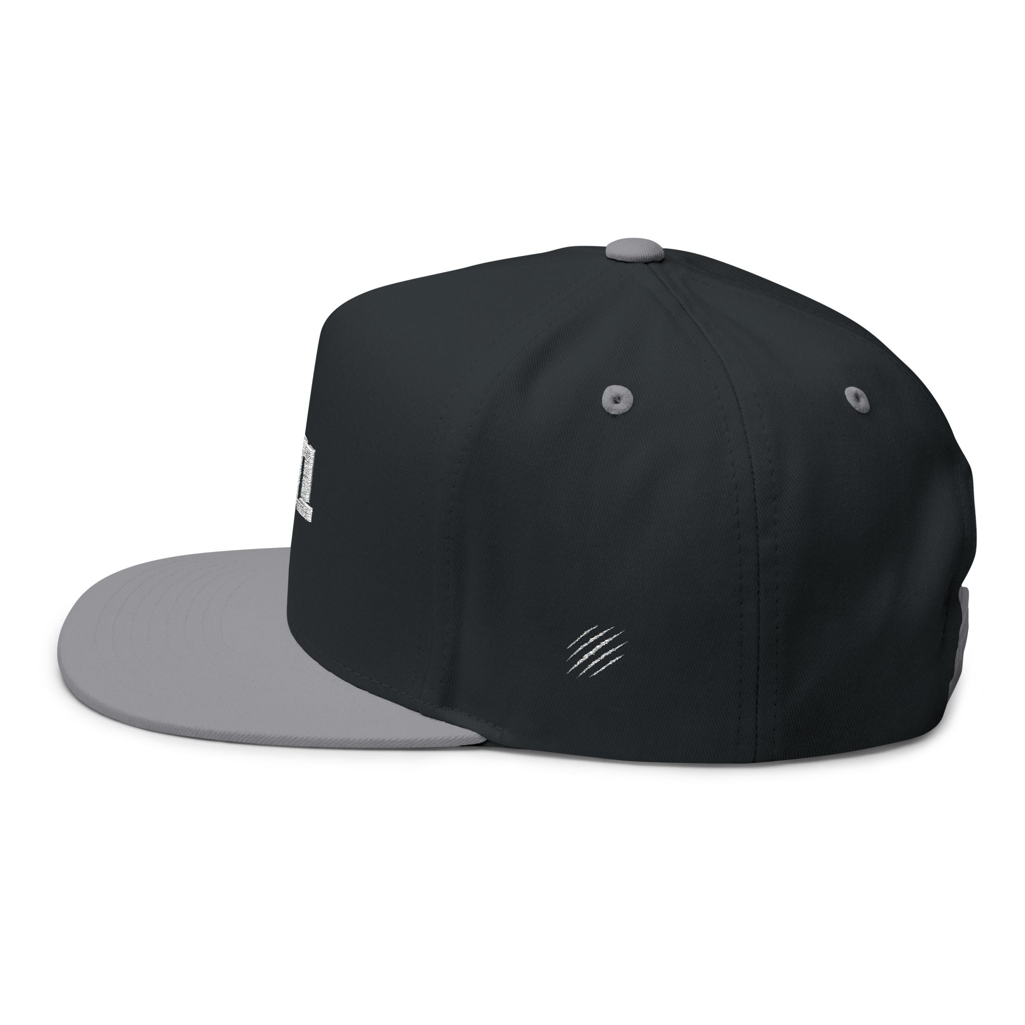 BT1 -Embroidered Flat Bill Cap