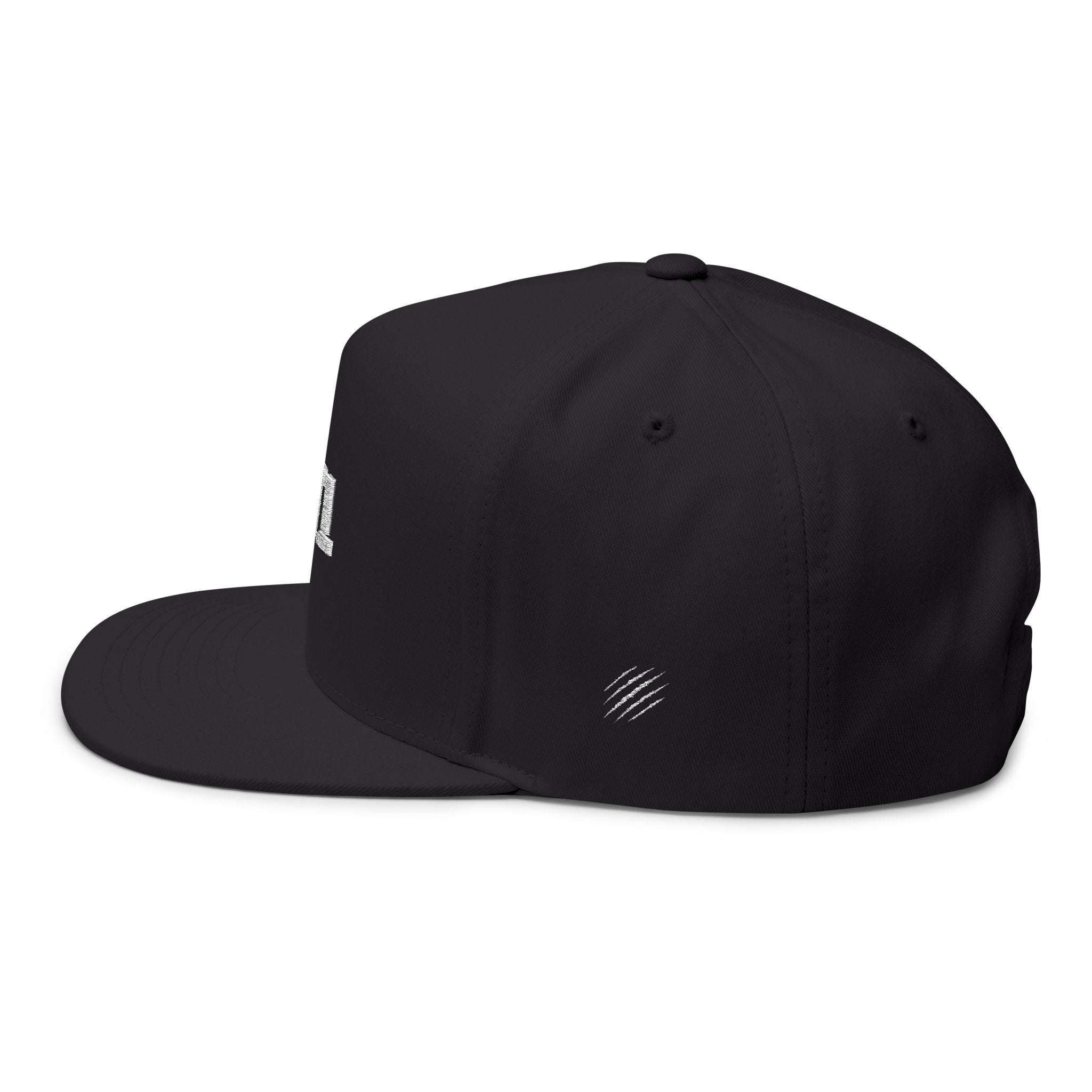 BT1 -Embroidered Flat Bill Cap